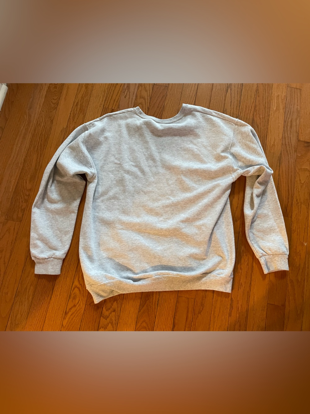 Harvard Crewneck Sweatshirt in Light Gray with Crimson Logo - Picture 3 of 3